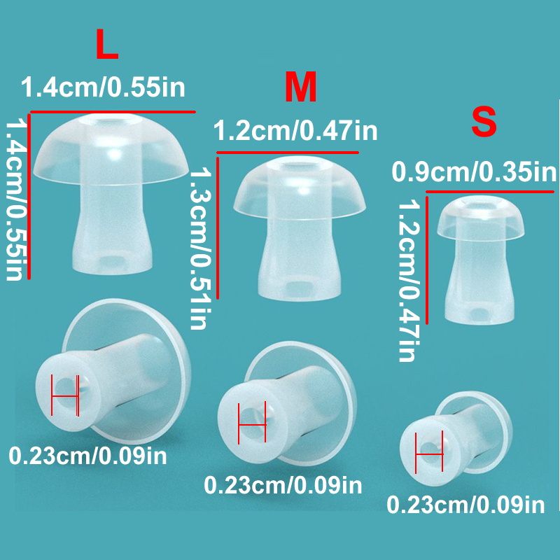 Silicone Ear Tip Replacement - 100 Stuks Oor Cap Kussen Voor