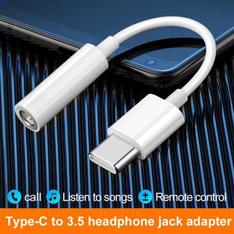Usb C Earphone - USB C naar 3,5 mm hoofdtelefoonaansluitingadapter