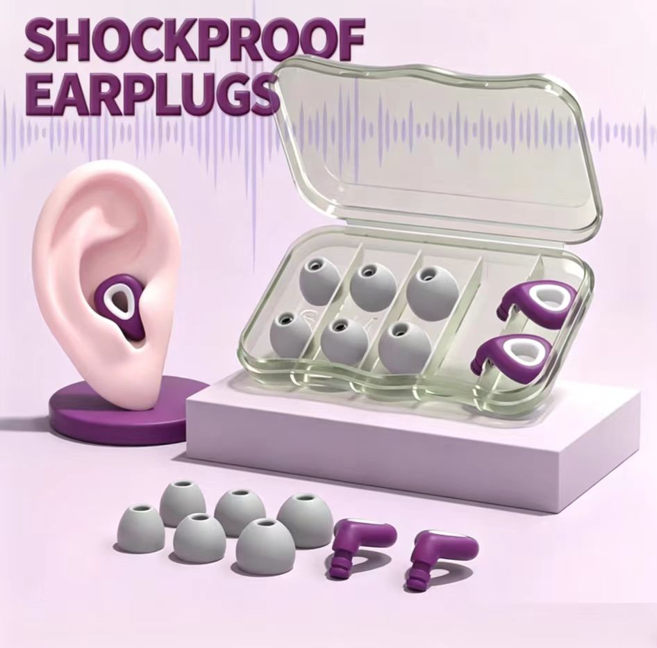 Silicone Ear Tip Replacement - ES300-Zachte siliconen oordopjes met geluidsreductie, herbruikbaar,