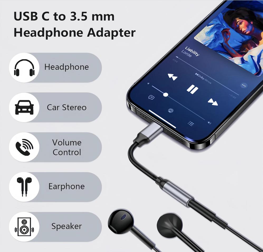 KEBIDU Type C naar 3.5mm audio - Audiophile Headphone Wired recensie en prijs