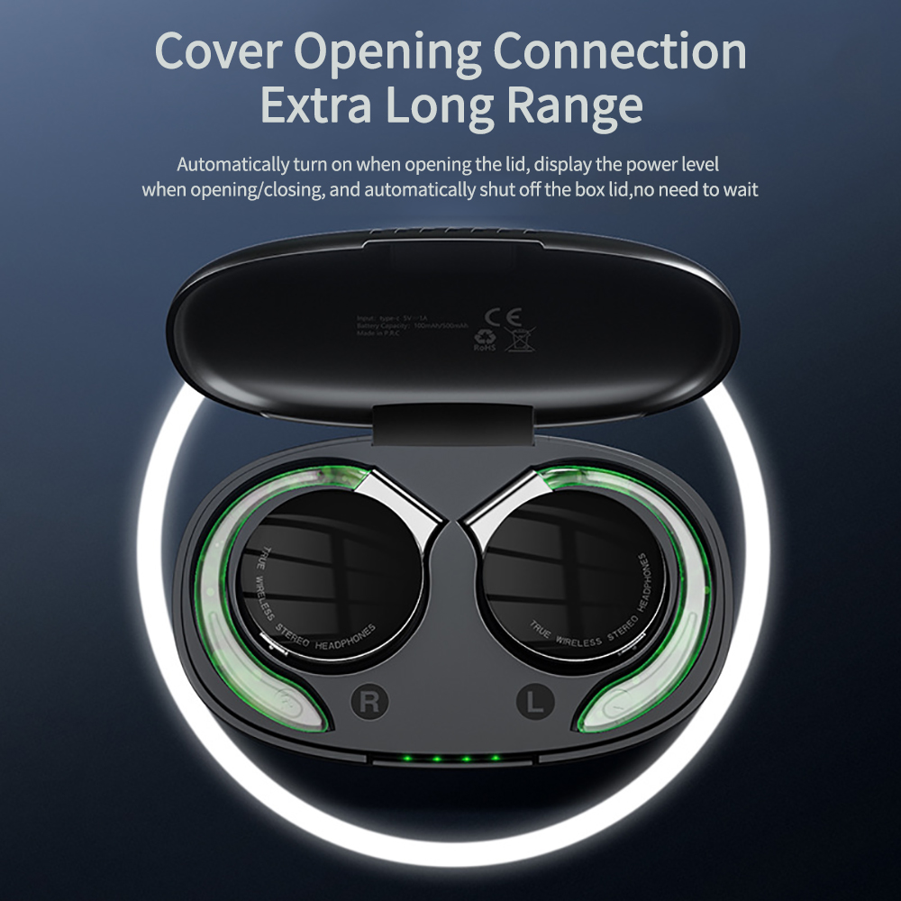 F2 TWS-oortelefoon met microfo - Sports Earphone Hook recensie en prijs
