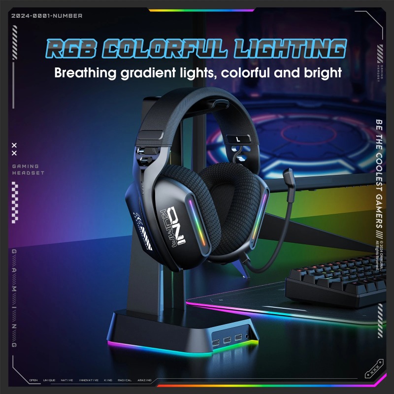 ONIKUMA GT808 Draadloze Gaming - Gaming Headset Rgb recensie en prijs