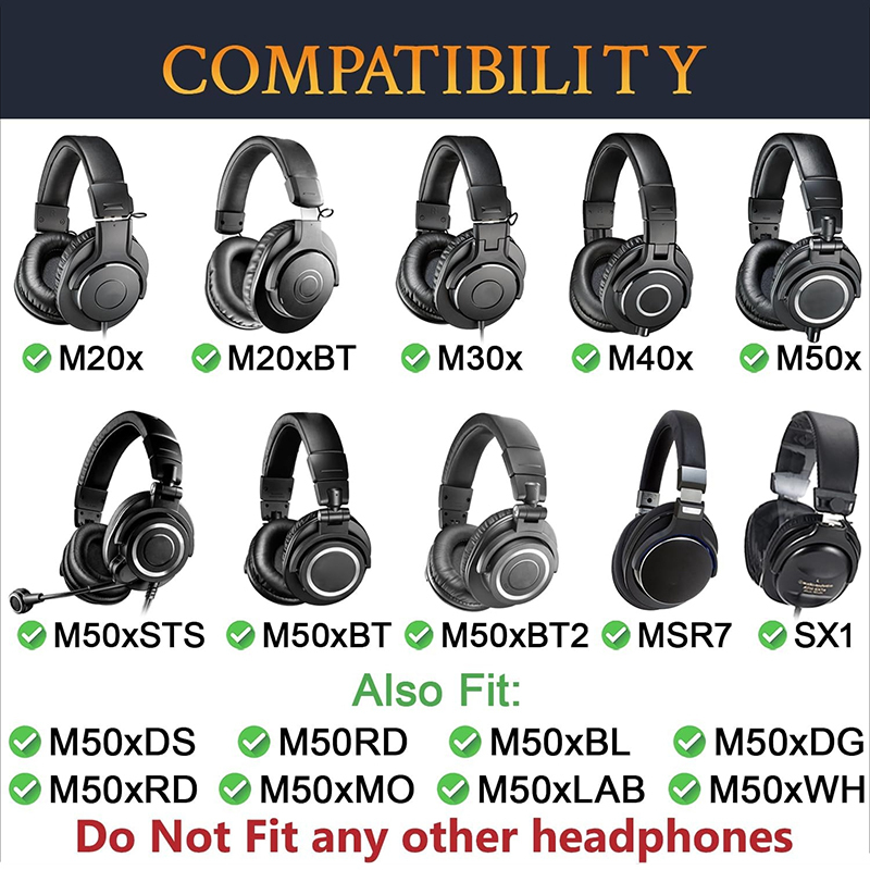 Vervangende oorkussens voor Au - Audio Technica Headphone Ath-M20X recensie en prijs