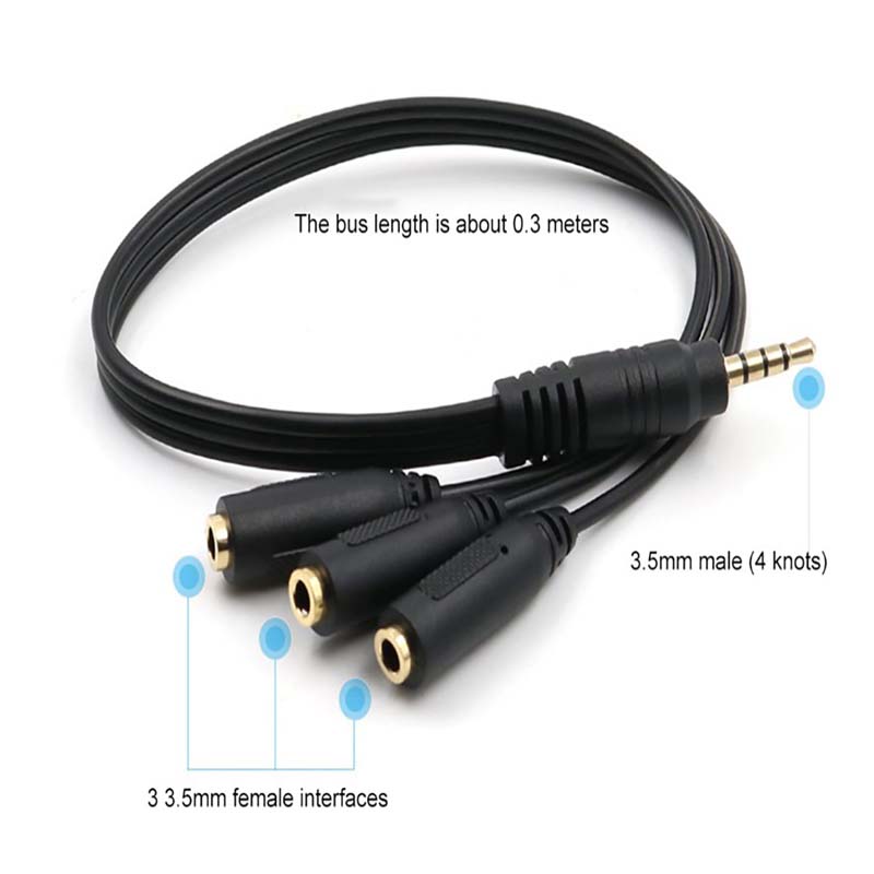 1Pc 3.5mm 3-weg poort Aux Mult - Earphone Splitter Jack recensie en prijs