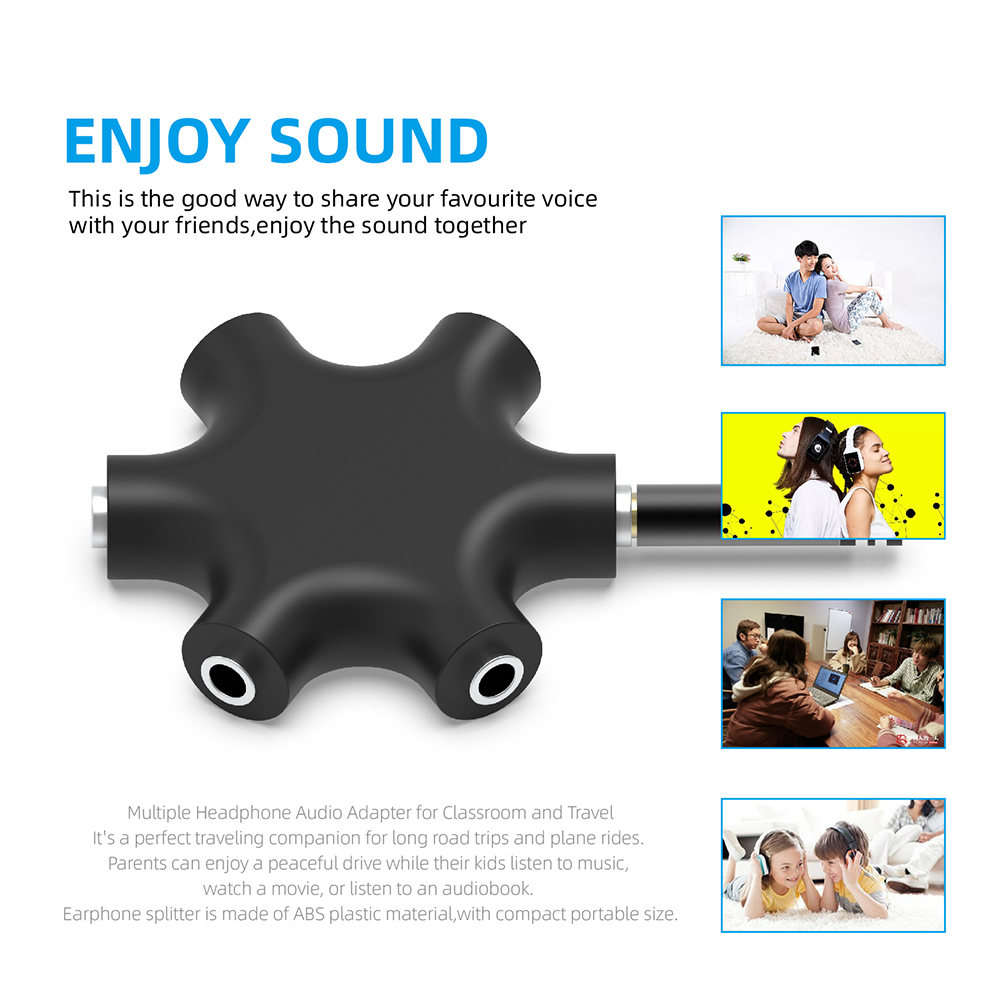 3.5mm Jack Oortelefoon Audio S - Earphone Splitter Jack recensie en prijs