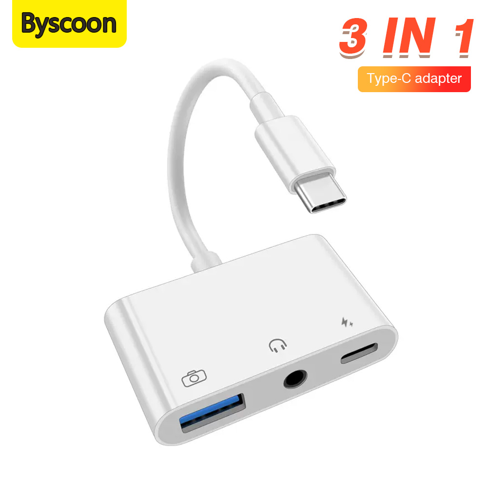 3-in-1 Type-C naar 3.5mm jack  - Earphone Splitter Jack recensie en prijs