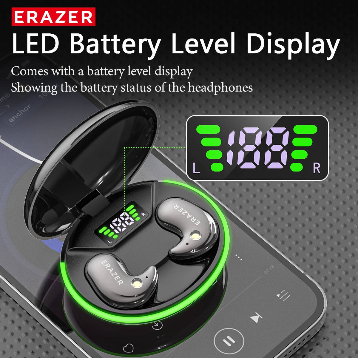 EARZER XF58 In-Ear Bluetooth H - Earbuds Charging Case recensie en prijs