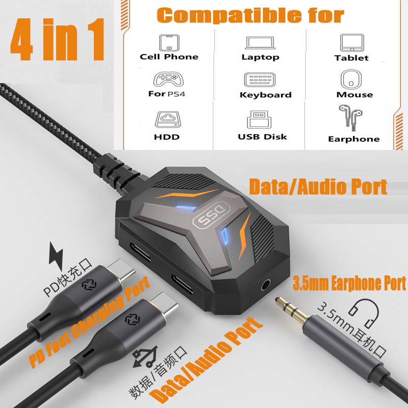 Type C Splitter USB C naar 3,5 - Earphone Splitter Jack recensie en prijs