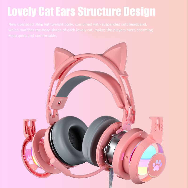 Schattige Cat Ear Gaming Kopte - Gaming Headset Rgb recensie en prijs