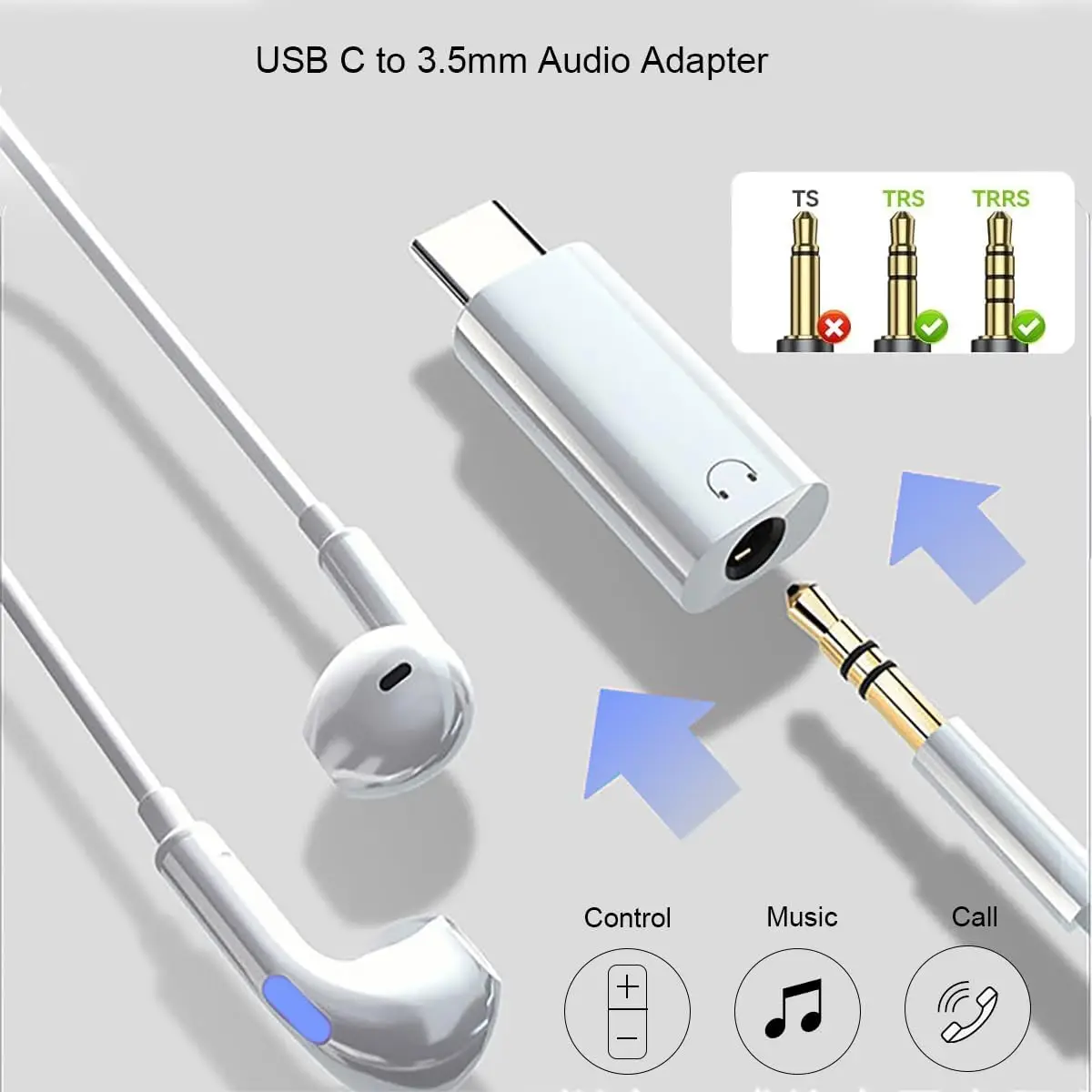 USB-C naar 3.5mm oortelefoonad - Usb C Earphone recensie en prijs