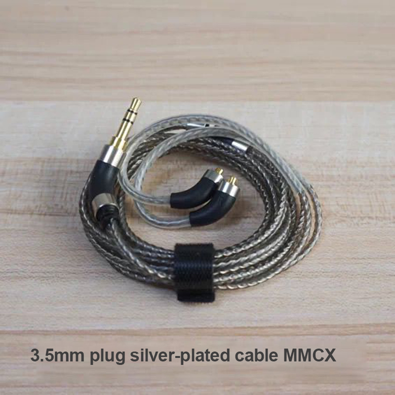 MMCX verzilverde hoofdtelefoon - Audiophile Headphone Wired recensie en prijs