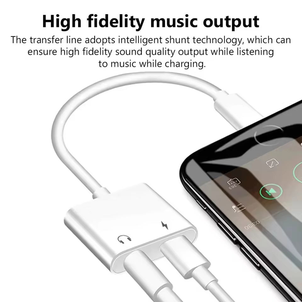 2-in-1 iOS naar 3.5mm jack aud - Earphone Splitter Jack recensie en prijs