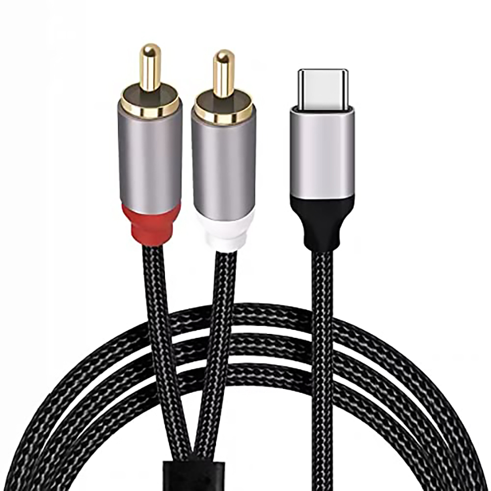 USB C naar 2 RCA-audiokabel, T - Earphone Splitter Jack recensie en prijs